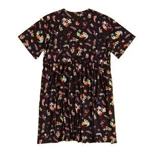 The Powerpuff Girls Womens/Ladies All-Over Print Smock Dress / Black